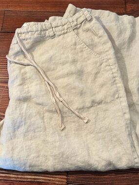 St. John's Bay Light Beige Linen Drawstring Chinos SOLD✅